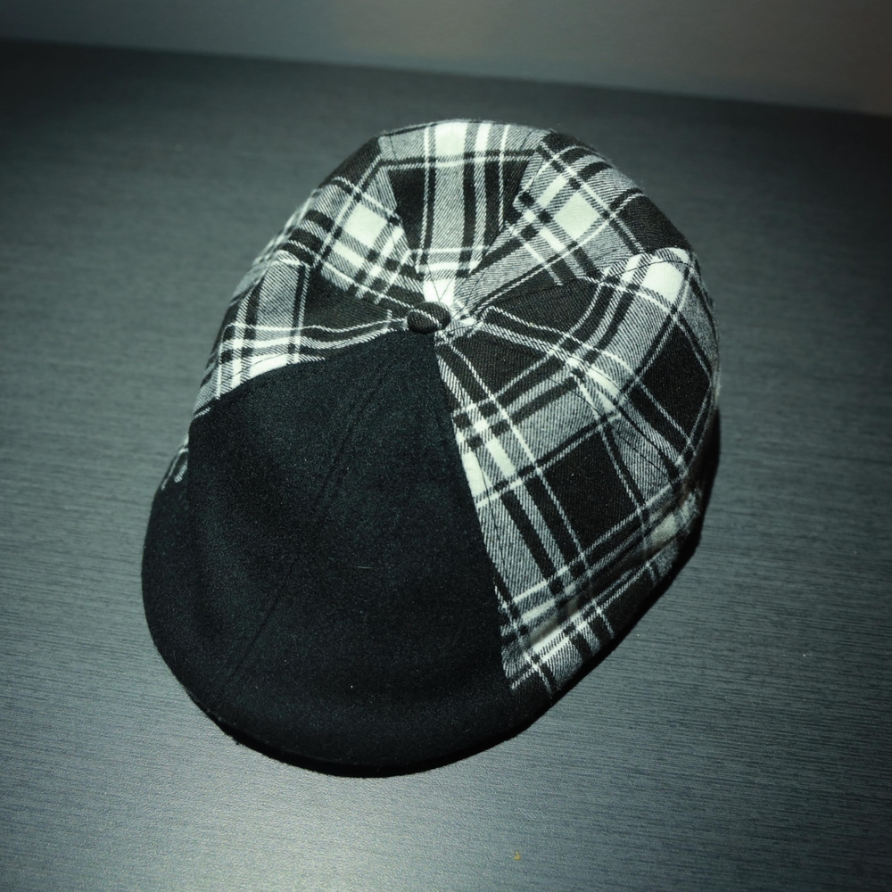 Boston Scally Co. Plaid Cap with Neon Green Lining